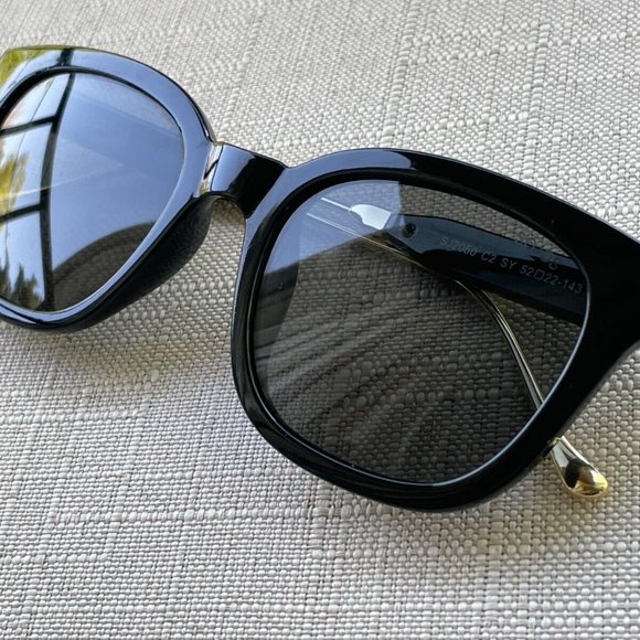 SOJOS Women Sunglasses BlackGold Tone UV400 Protection Eyewear Shades - Picture 2 of 12